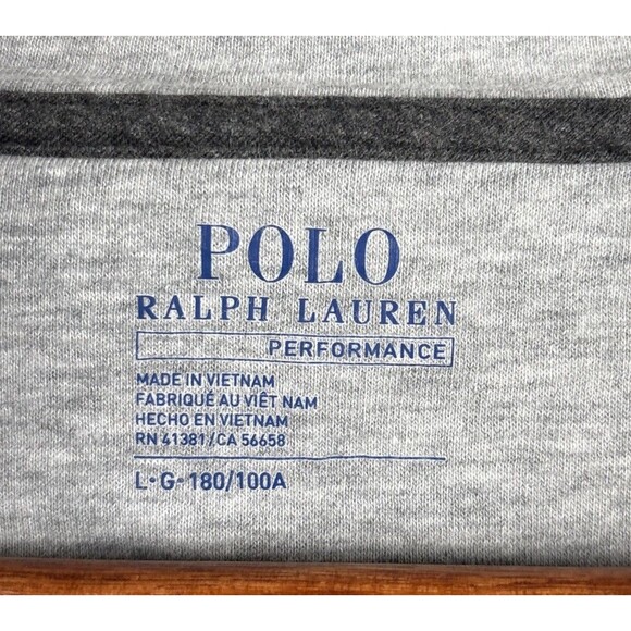 Polo Ralph Lauren Pullover Sweater Shirt Men Large Gray Performance 1/4 Zip - Picture 4 of 6